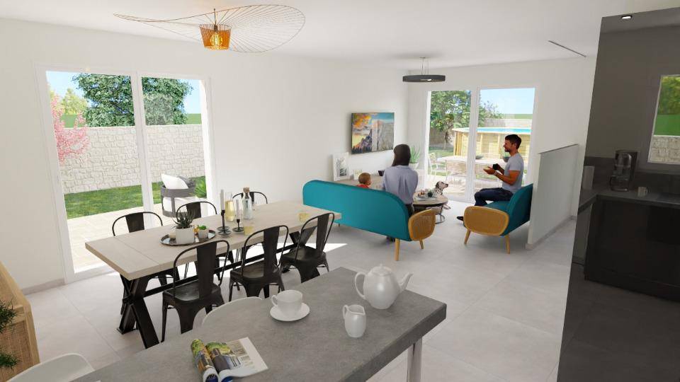 Programme terrain + maison à Saint-Étienne-de-Fontbellon en Ardèche (07) de 85 m² à vendre au prix de 237800€ - 4