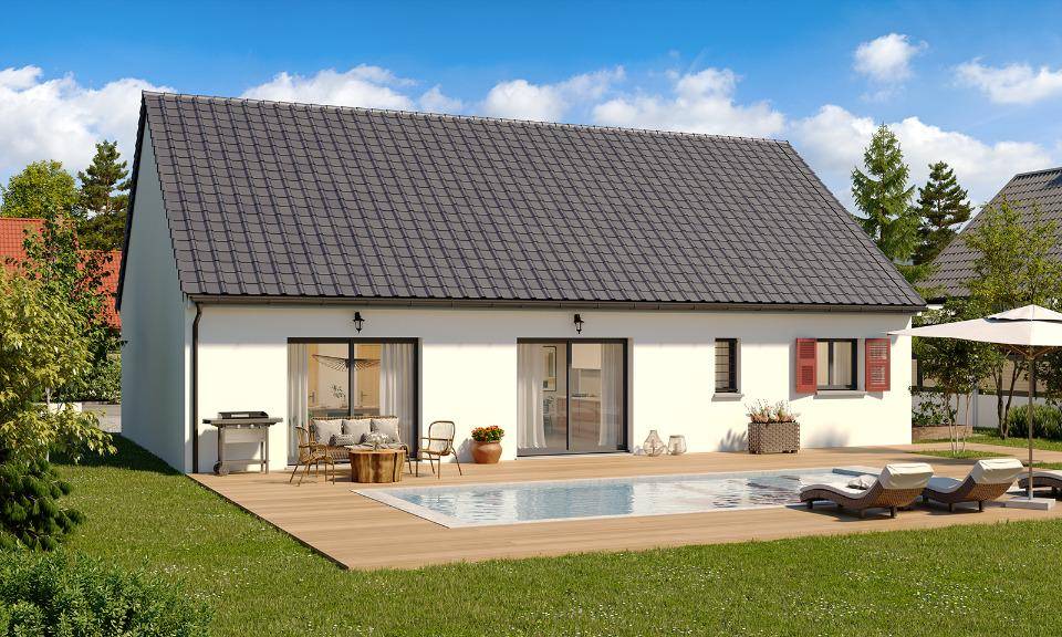 Programme terrain + maison à Saint-Jacques-sur-Darnétal en Seine-Maritime (76) de 101 m² à vendre au prix de 270750€ - 2