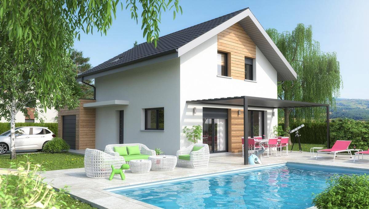 Programme terrain + maison à Saint-Pierre-d'Albigny en Savoie (73) de 98 m² à vendre au prix de 352017€ - 1