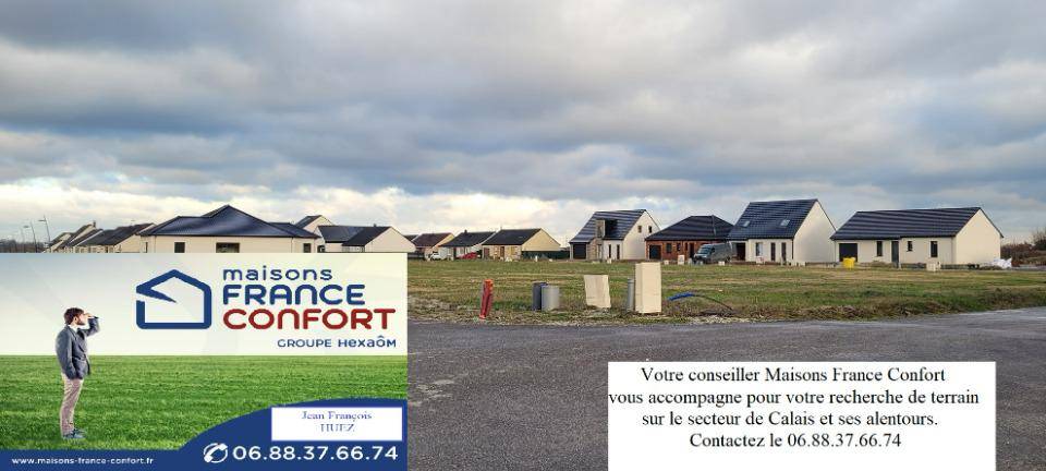 Terrain seul à Guînes en Pas-de-Calais (62) de 335 m² à vendre au prix de 55500€