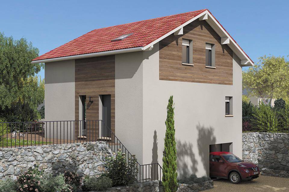 Programme terrain + maison à Rumilly en Haute-Savoie (74) de 101 m² à vendre au prix de 407990€ - 1
