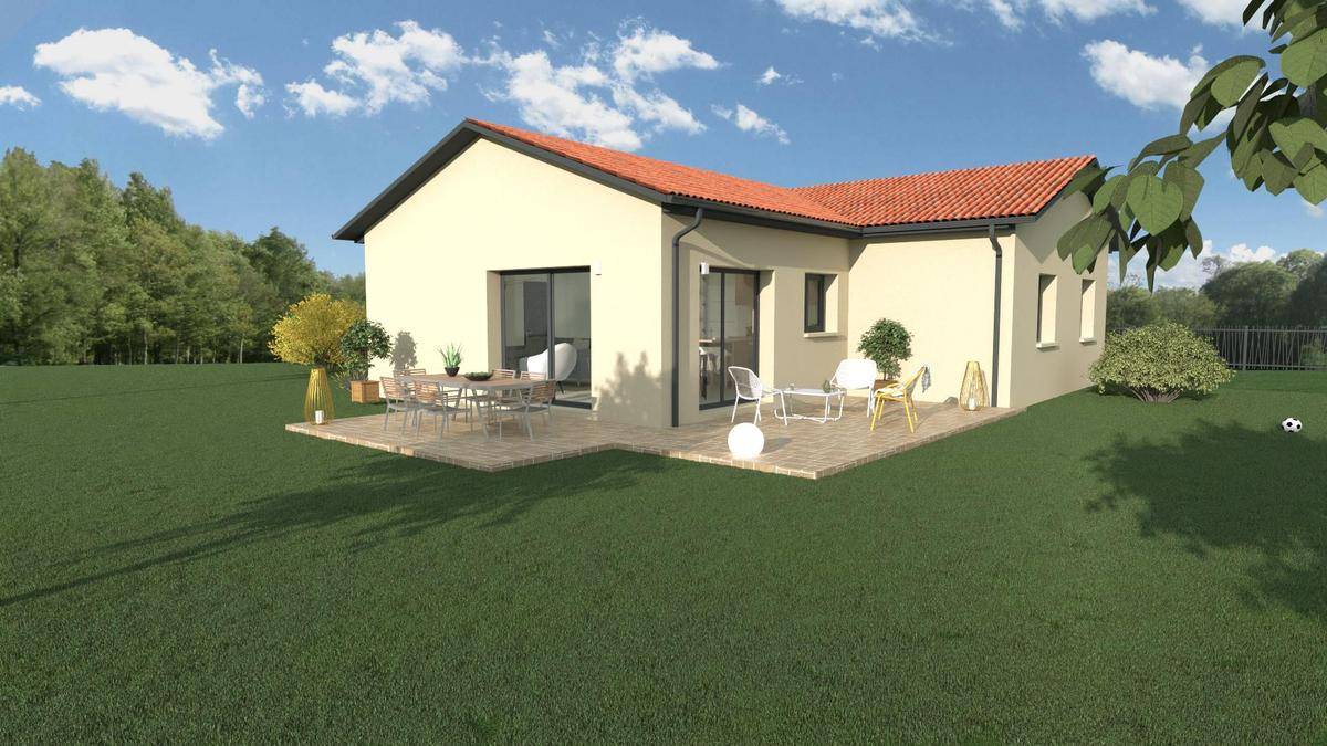Programme terrain + maison à Montmerle-sur-Saône en Ain (01) de 95 m² à vendre au prix de 409000€ - 1