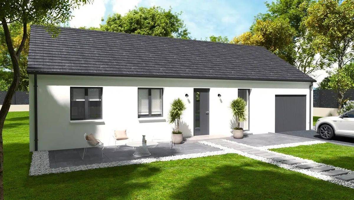 Programme terrain + maison à Creutzwald en Moselle (57) de 91 m² à vendre au prix de 218985€ - 1