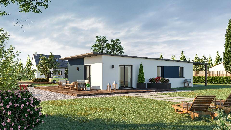 Programme terrain + maison à Carquefou en Loire-Atlantique (44) de 77 m² à vendre au prix de 239000€ - 2