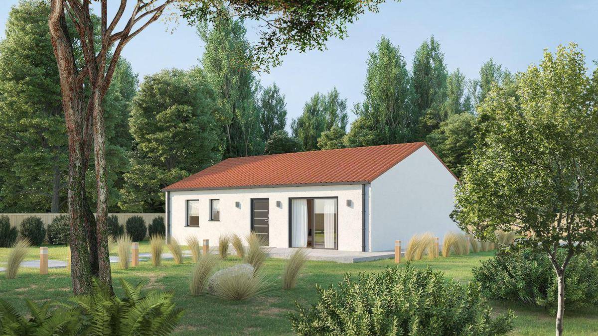 Programme terrain + maison à Saint-Viaud en Loire-Atlantique (44) de 70 m² à vendre au prix de 186604€ - 1
