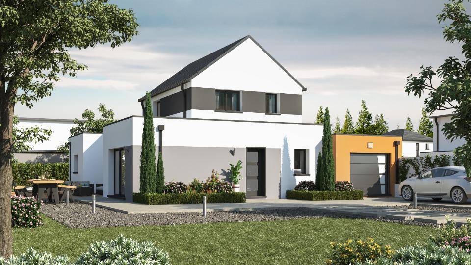 Programme terrain + maison à La Vicomté-sur-Rance en Côtes-d'Armor (22) de 145 m² à vendre au prix de 389600€ - 1