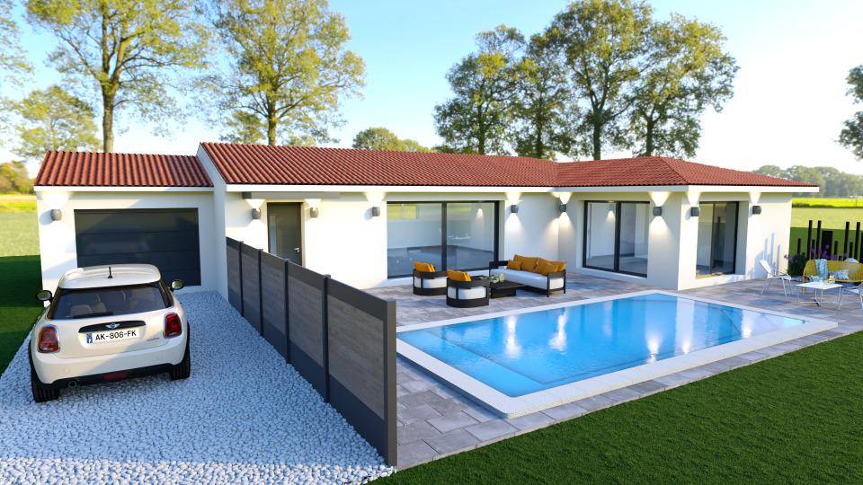 Programme terrain + maison à Canohès en Pyrénées-Orientales (66) de 118 m² à vendre au prix de 414500€ - 2