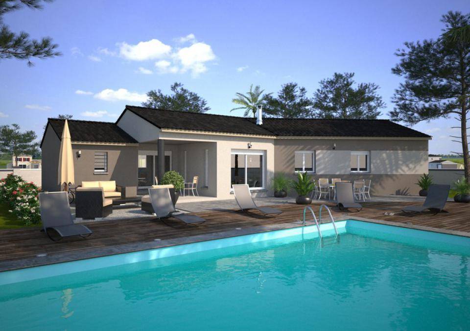 Programme terrain + maison à Vendres en Hérault (34) de 100 m² à vendre au prix de 394000€ - 1