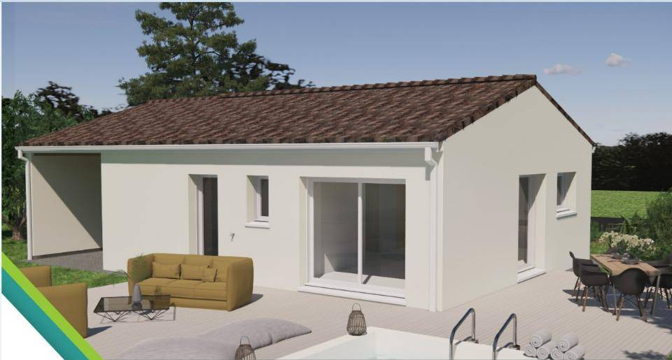 Programme terrain + maison à Dignac en Charente (16) de 63 m² à vendre au prix de 130300€ - 2