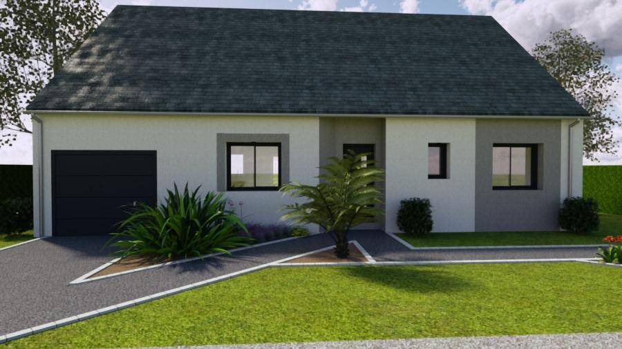 Programme terrain + maison à Crosmières en Sarthe (72) de 85 m² à vendre au prix de 180000€ - 1