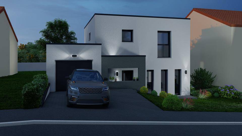 Programme terrain + maison à Woippy en Moselle (57) de 96 m² à vendre au prix de 434000€ - 2