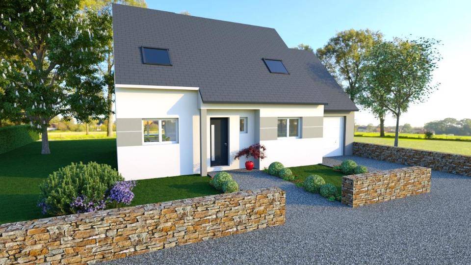 Programme terrain + maison à Crosmières en Sarthe (72) de 100 m² à vendre au prix de 220000€ - 1
