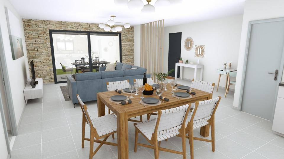 Programme terrain + maison à Courry en Gard (30) de 107 m² à vendre au prix de 308400€ - 3