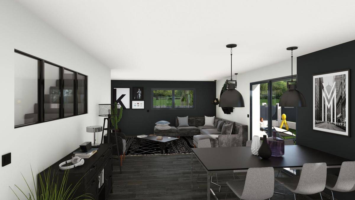 Programme terrain + maison à Riom en Puy-de-Dôme (63) de 110 m² à vendre au prix de 316001€ - 1