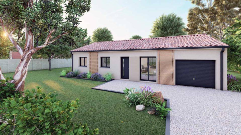 Programme terrain + maison à Eyraud-Crempse-Maurens en Dordogne (24) de 90 m² à vendre au prix de 200000€ - 4