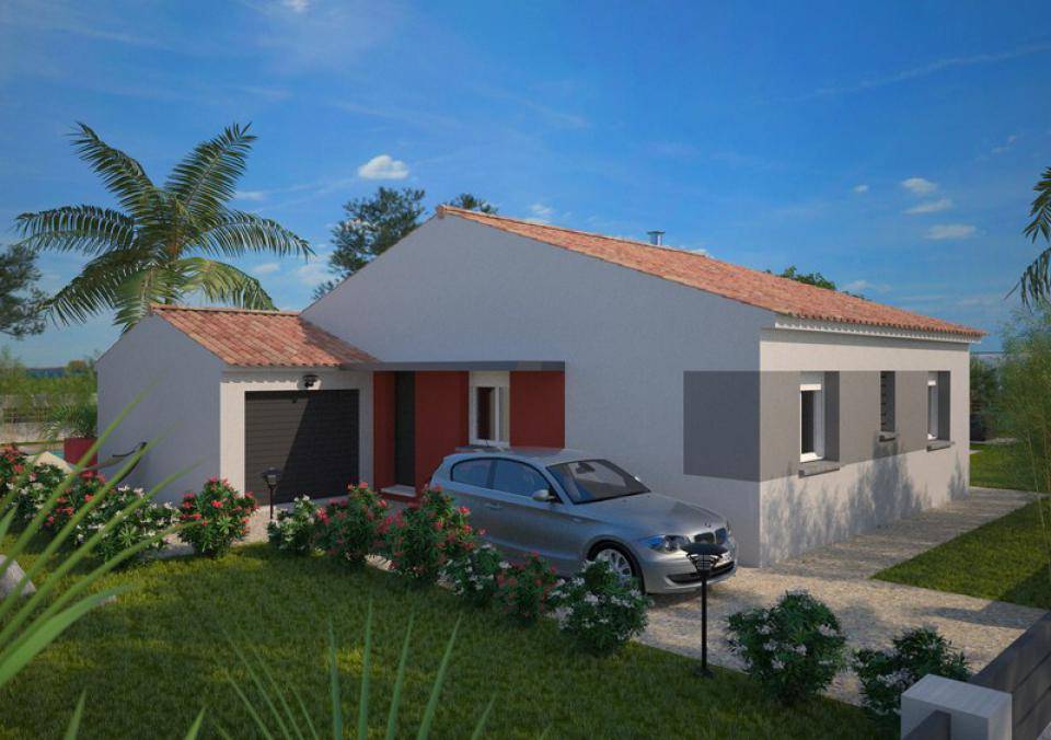 Programme terrain + maison à Saint-Chaptes en Gard (30) de 83 m² à vendre au prix de 251360€ - 1