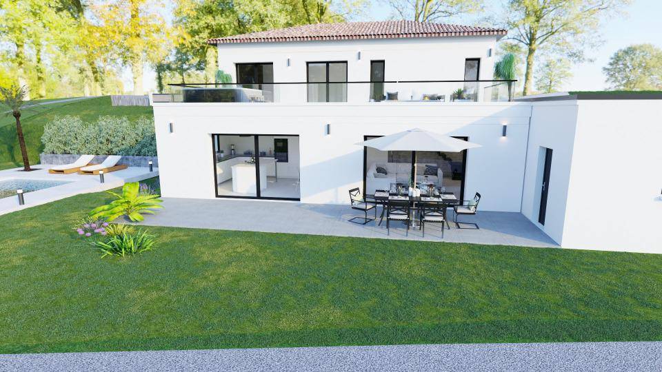 Programme terrain + maison à Aubenas en Ardèche (07) de 115 m² à vendre au prix de 417500€ - 1