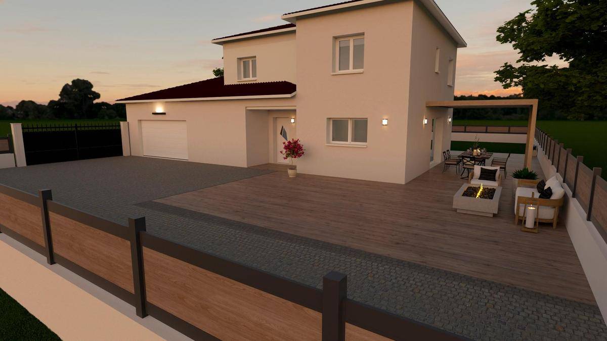 Programme terrain + maison à Meximieux en Ain (01) de 100 m² à vendre au prix de 385000€ - 2