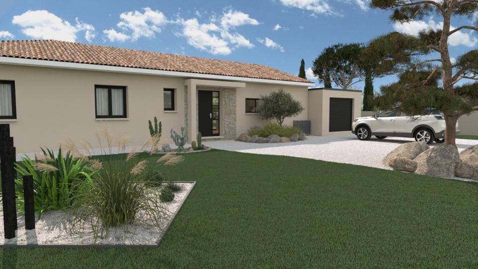 Programme terrain + maison à Connaux en Gard (30) de 110 m² à vendre au prix de 337500€ - 1