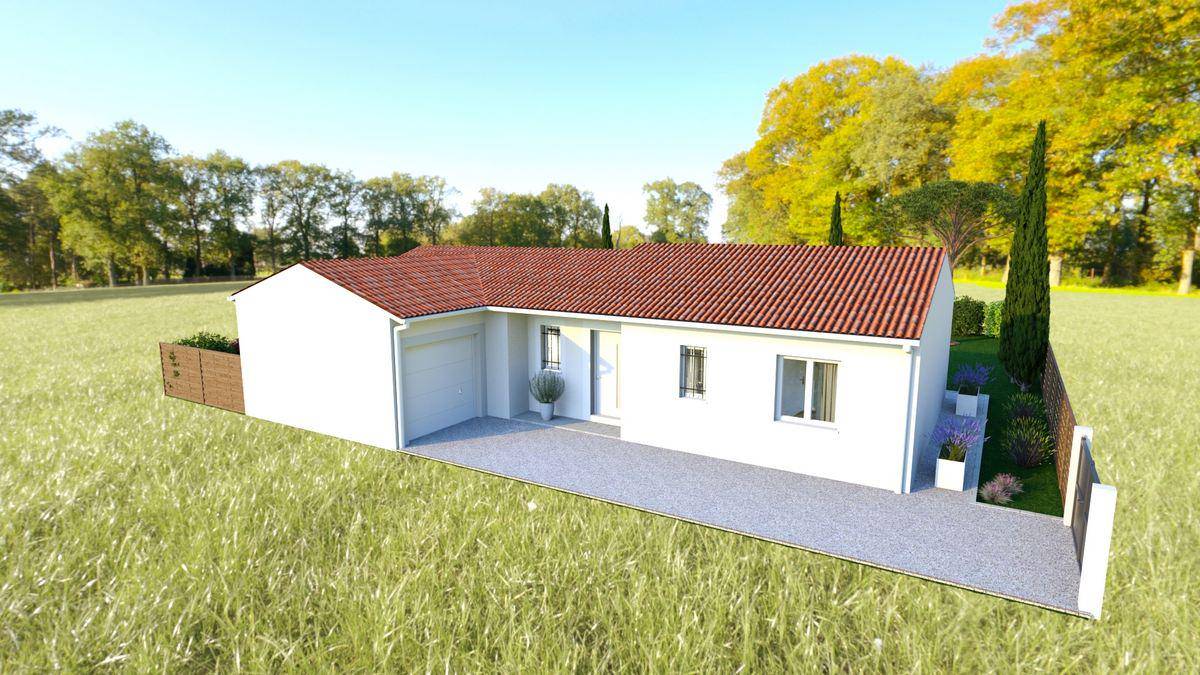Programme terrain + maison à Targon en Gironde (33) de 85 m² à vendre au prix de 212000€ - 3