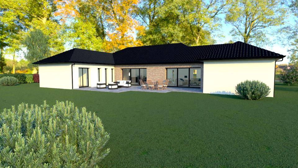 Programme terrain + maison à Bertry en Nord (59) de 190 m² à vendre au prix de 377000€ - 2