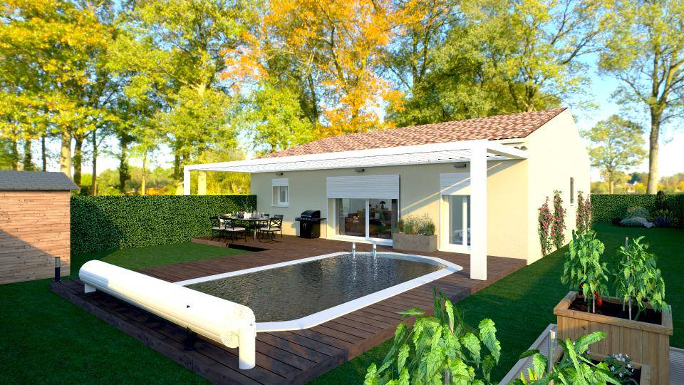 Programme terrain + maison à Laudun-l'Ardoise en Gard (30) de 85 m² à vendre au prix de 237000€ - 2