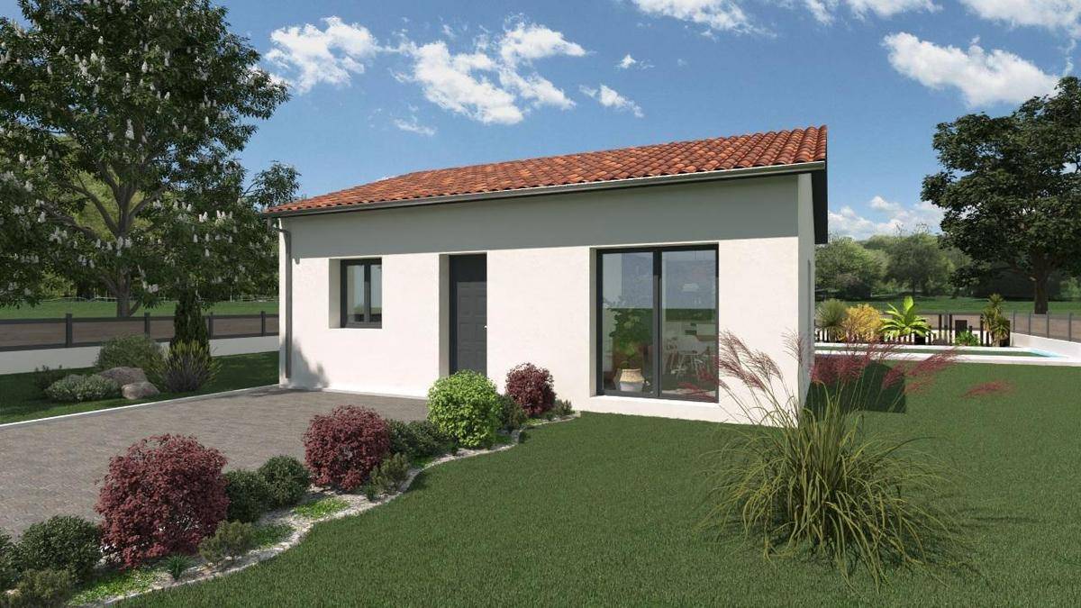 Programme terrain + maison à La Chapelle-de-Guinchay en Saône-et-Loire (71) de 63 m² à vendre au prix de 212200€ - 1