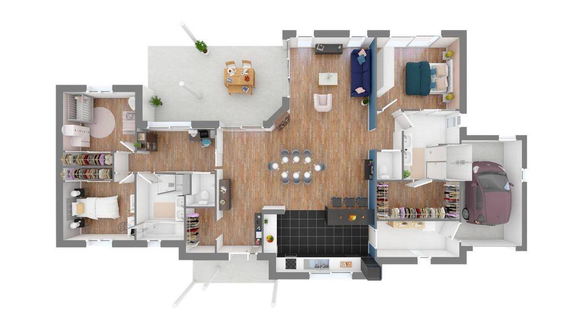 Programme terrain + maison à Arès en Gironde (33) de 145 m² à vendre au prix de 631362€ - 4