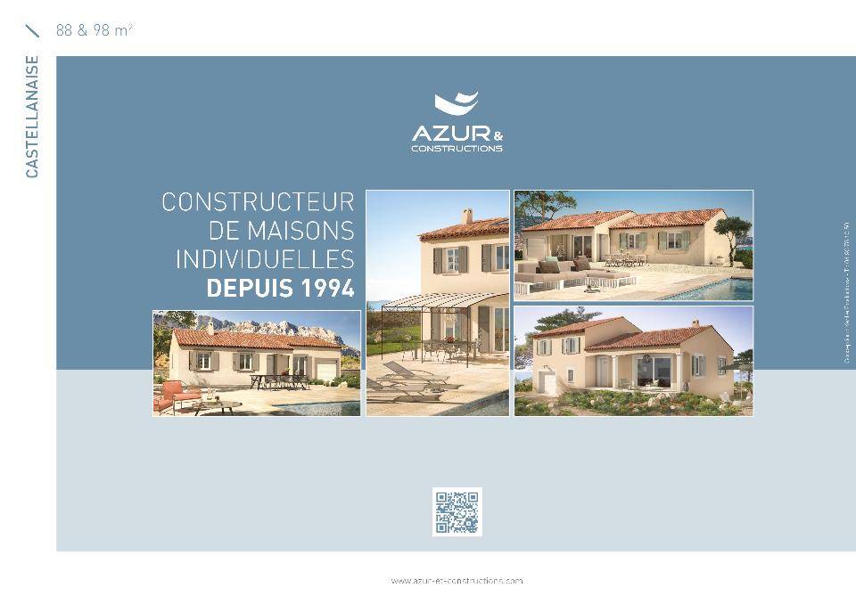 Programme terrain + maison à Châteauneuf-les-Martigues en Bouches-du-Rhône (13) de 88 m² à vendre au prix de 338900€ - 4