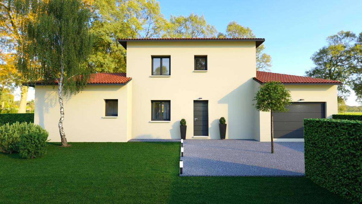 Programme terrain + maison à Vaugneray en Rhône (69) de 105 m² à vendre au prix de 494900€ - 1