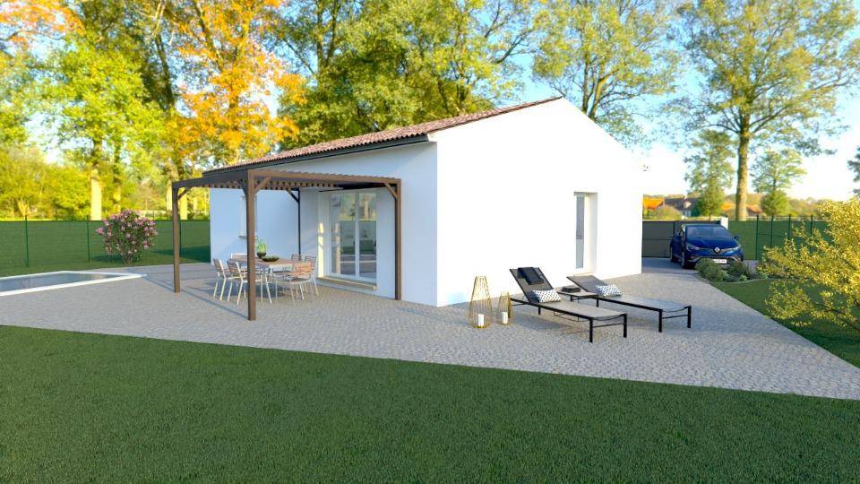 Programme terrain + maison à Pourrières en Var (83) de 83 m² à vendre au prix de 425000€ - 1