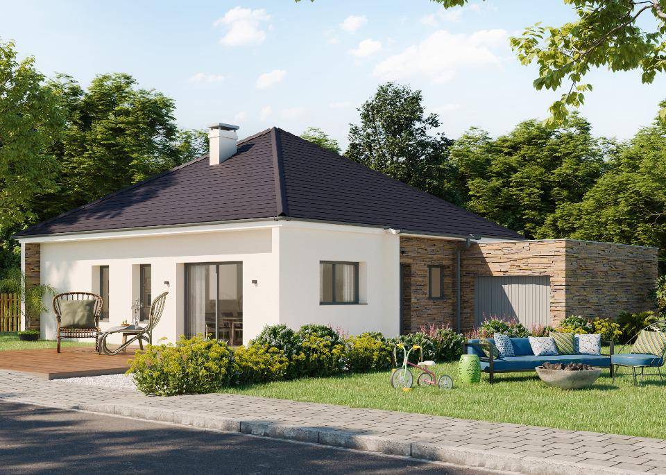 Programme terrain + maison à Pontacq en Pyrénées-Atlantiques (64) de 90 m² à vendre au prix de 216900€ - 1