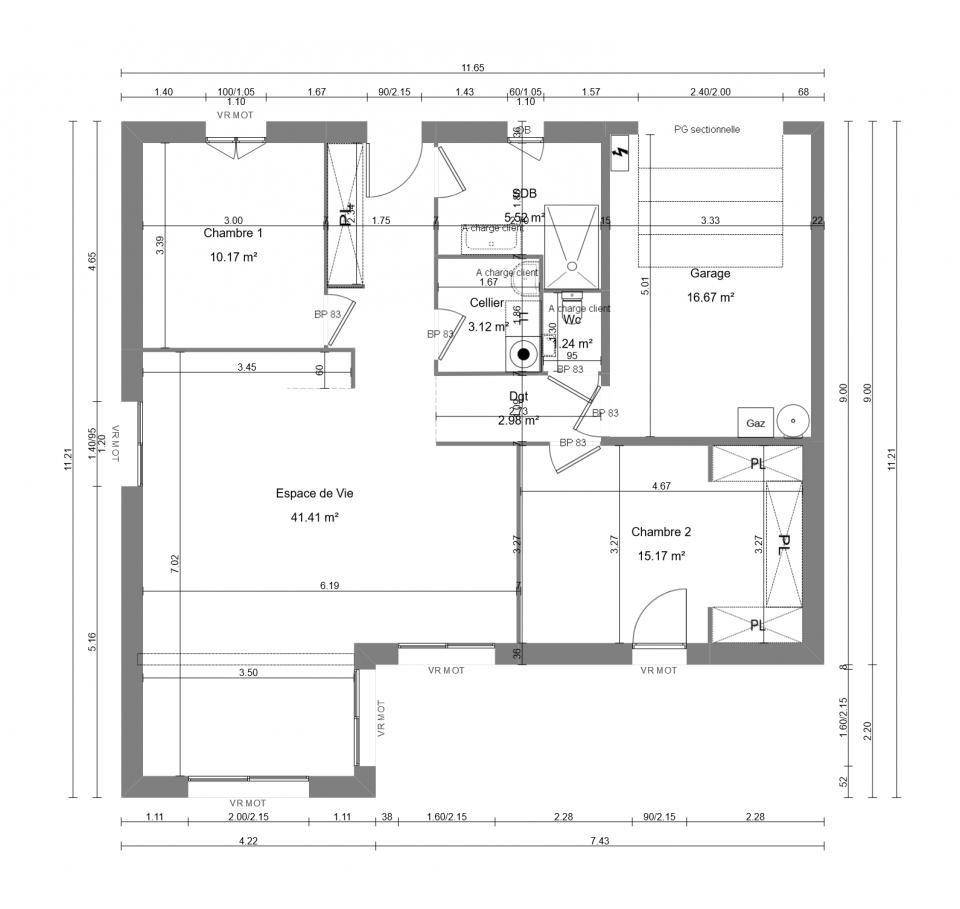 Programme terrain + maison à Nonant en Calvados (14) de 80 m² à vendre au prix de 194000€ - 2