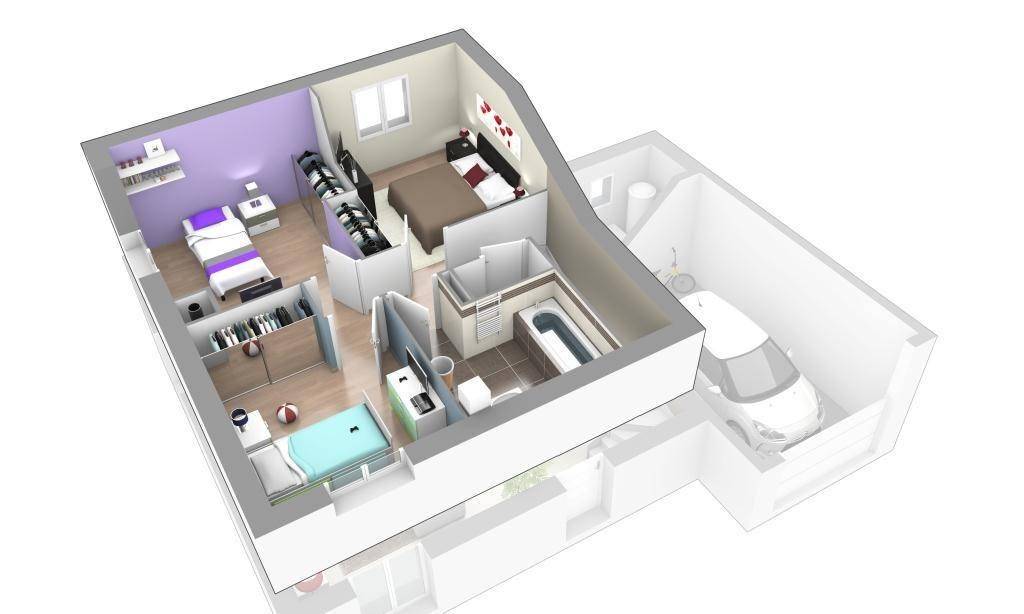 Programme terrain + maison à Saint-Laurent-du-Pont en Isère (38) de 90 m² à vendre au prix de 296492€ - 3