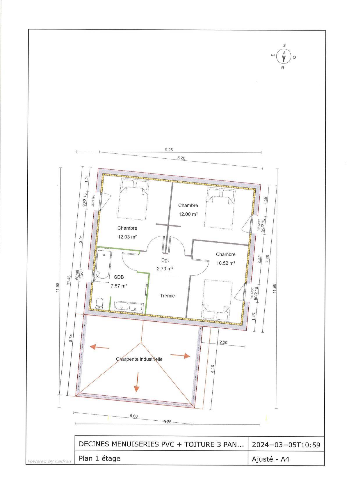 Programme terrain + maison à Décines-Charpieu en Rhône (69) de 90 m² à vendre au prix de 389000€ - 3