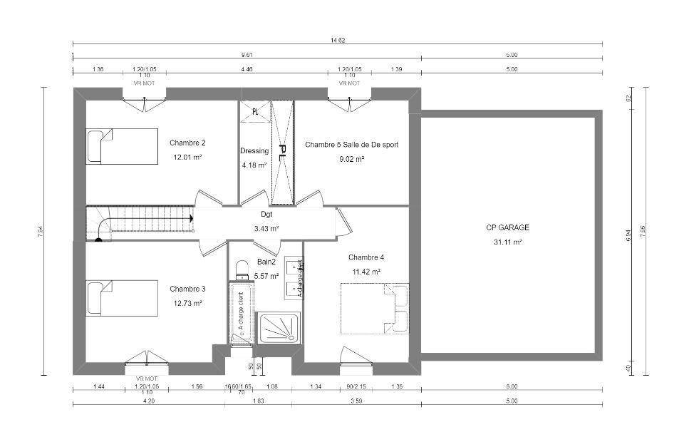 Programme terrain + maison à Thue et Mue en Calvados (14) de 120 m² à vendre au prix de 280500€ - 4