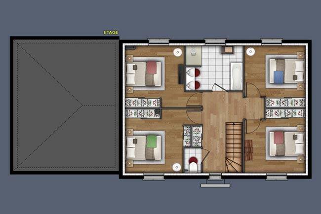 Programme terrain + maison à Le Vaudreuil en Eure (27) de 151 m² à vendre au prix de 406500€ - 4