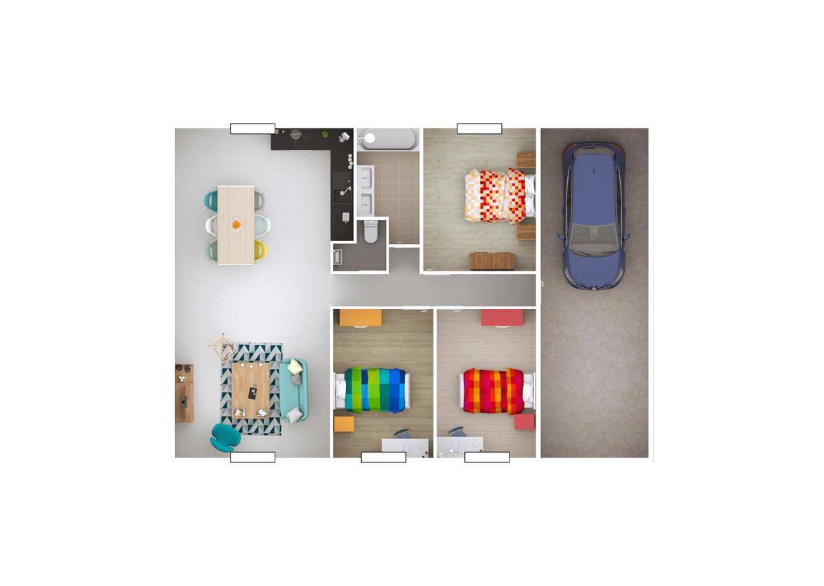 Programme terrain + maison à Pajay en Isère (38) de 84 m² à vendre au prix de 195000€ - 2