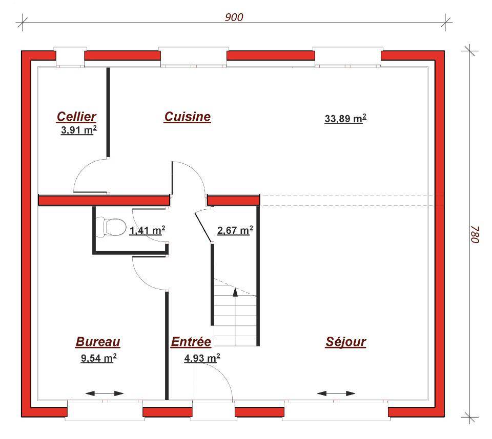 Programme terrain + maison à L'Isle-Adam en Val-d'Oise (95) de 110 m² à vendre au prix de 545000€ - 4