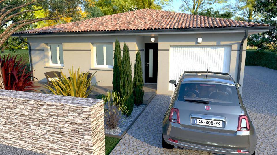 Programme terrain + maison à Verdelais en Gironde (33) de 88 m² à vendre au prix de 227000€ - 1