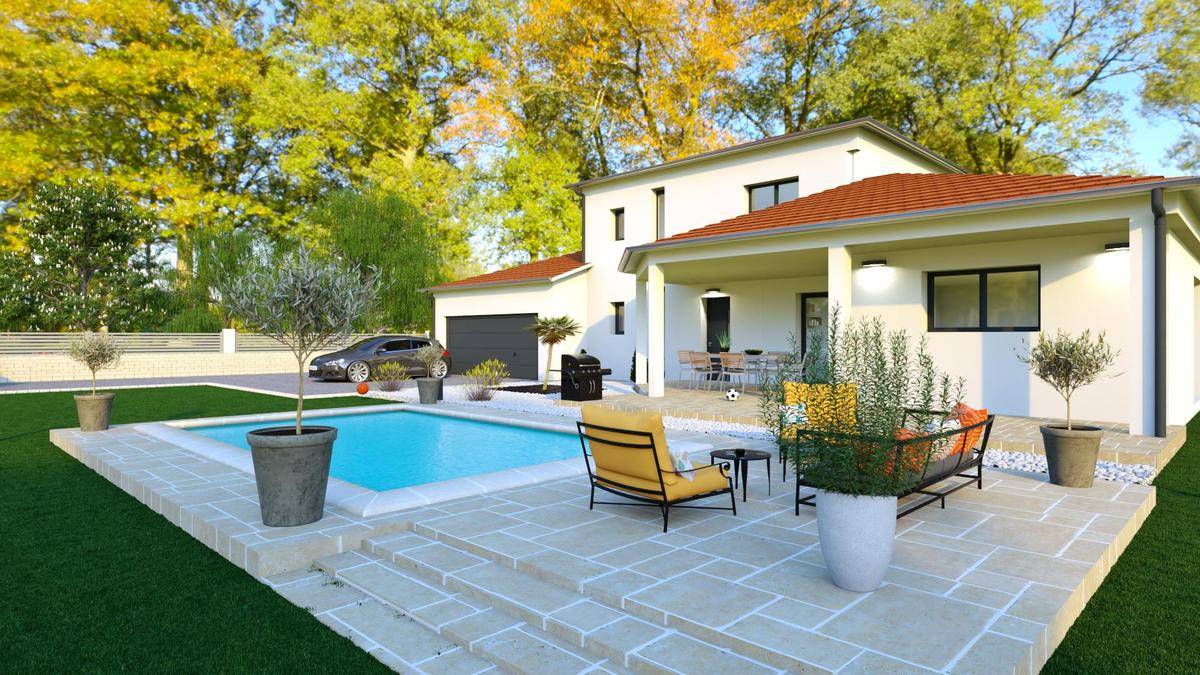 Programme terrain + maison à Fontanil-Cornillon en Isère (38) de 144 m² à vendre au prix de 505900€ - 4