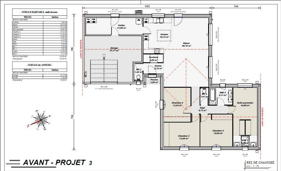 Programme terrain + maison à Saint-Porchaire en Charente-Maritime (17) de 130 m² à vendre au prix de 345000€ - 4