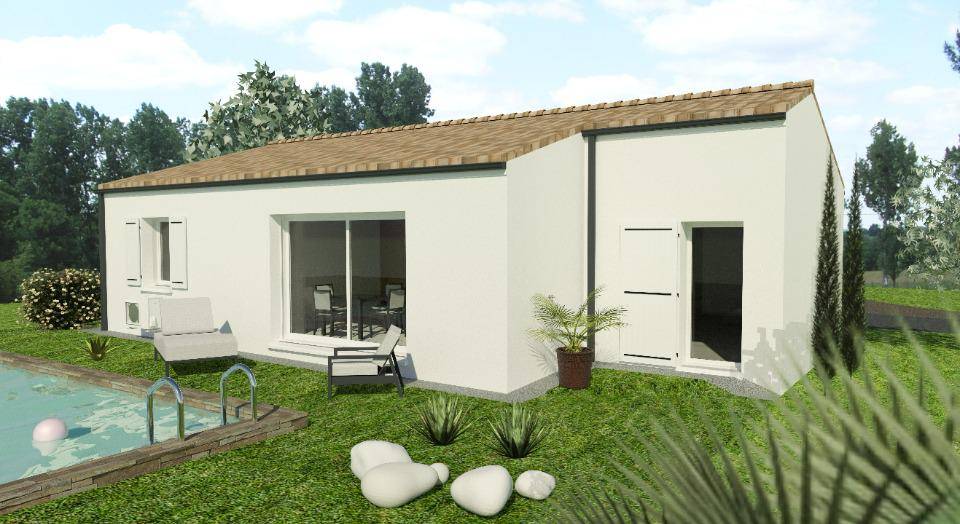 Programme terrain + maison à Pont-l'Abbé-d'Arnoult en Charente-Maritime (17) de 70 m² à vendre au prix de 172900€ - 2