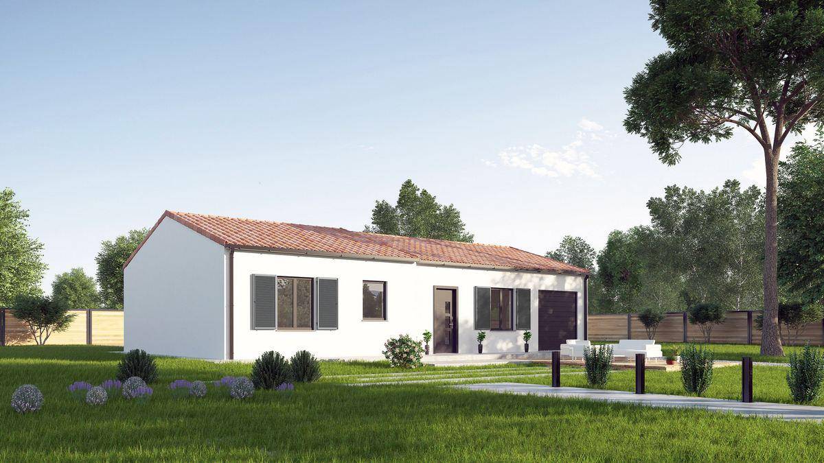 Programme terrain + maison à Saint-Germain-de-Prinçay en Vendée (85) de 72 m² à vendre au prix de 165578€ - 1