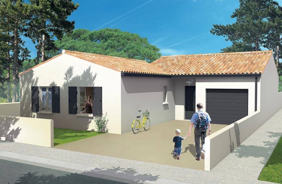 Programme terrain + maison à Port-des-Barques en Charente-Maritime (17) de 95 m² à vendre au prix de 325000€ - 2