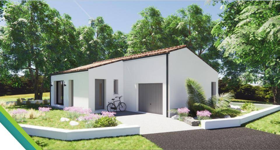 Programme terrain + maison à Dignac en Charente (16) de 66 m² à vendre au prix de 163000€ - 1