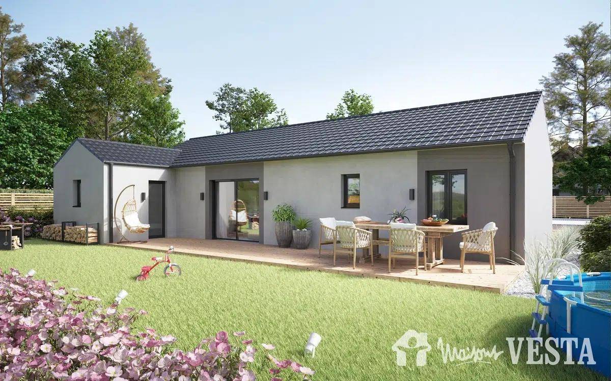 Programme terrain + maison à Petit-Réderching en Moselle (57) de 81 m² à vendre au prix de 223127€ - 1