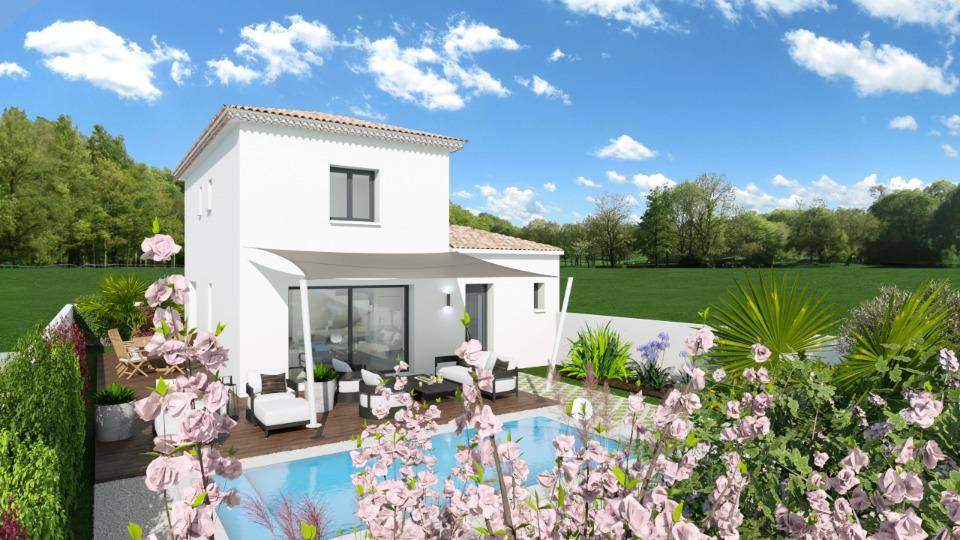 Programme terrain + maison à La Crau en Var (83) de 95 m² à vendre au prix de 597000€ - 1