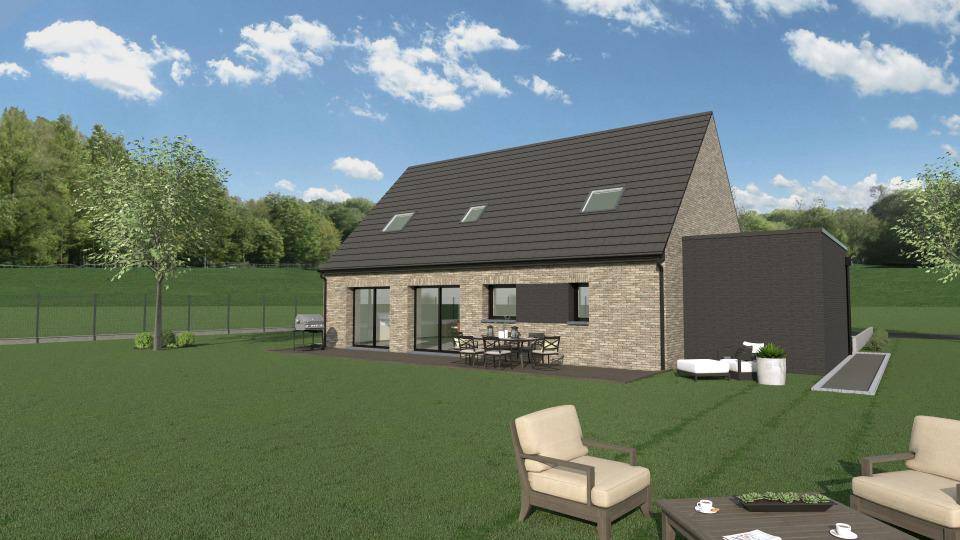 Programme terrain + maison à Herrin en Nord (59) de 145 m² à vendre au prix de 457000€ - 2
