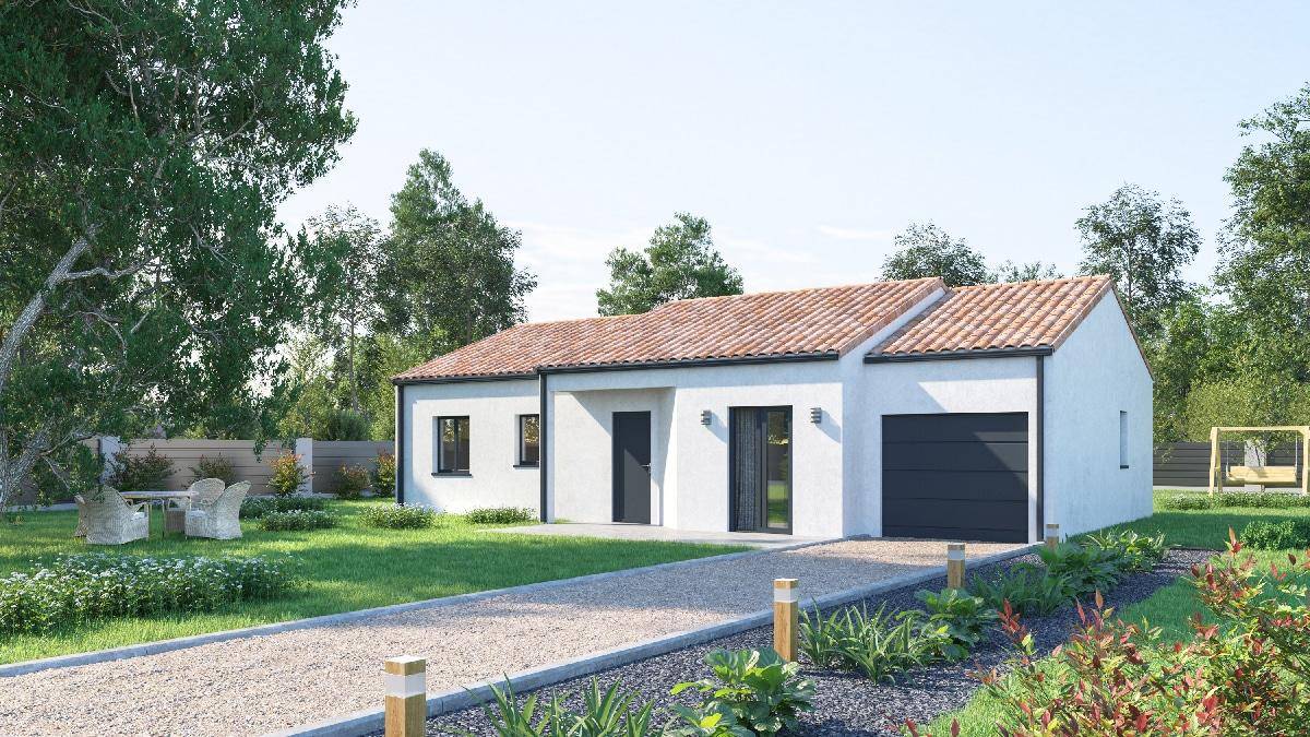 Programme terrain + maison à La Chapelle-Gonaguet en Dordogne (24) de 84 m² à vendre au prix de 204000€ - 1